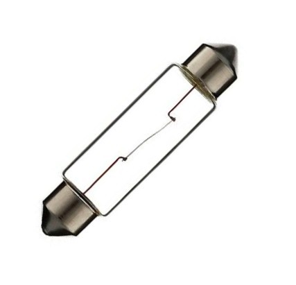 Jeu de 2 lampes navette 6 Volts 18 Watts type 11X44