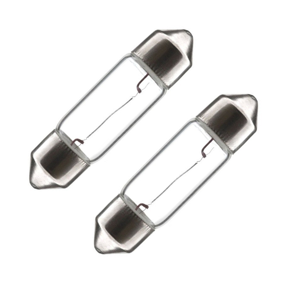 Jeu de 2 lampes navette 12 Volts 3 Watts type 8X28