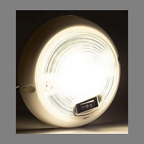 Plafonnier LED avec bord blanc