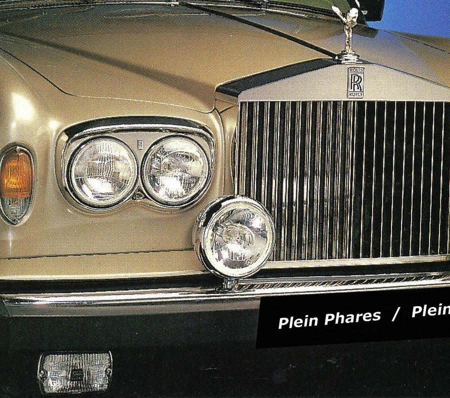 Jeu de 2 optiques de phares pour ROLLS-ROYCE SILVER SHADOWS et CORNICHE