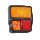 Cabochon de feu arrière gauche avec bord noir pour SIMCA 1000