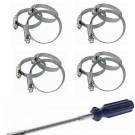 Jeu de 12 colliers à durite + 1 tournevis spécial