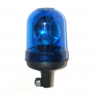 Gyrophare professionnel bleu montage sur hampe en 12 Volts