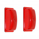 Jeu de 2 cabochons rouges pour feux de gabarit ML