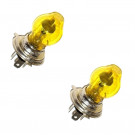 Jeu de 2 lampes H4 en 12 Volts 60/55 Watts avec ballon jaune