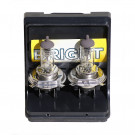Jeu de 2 lampes 12 Volts H4 en 60/55 Watts type " BRIGHT "