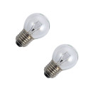 Jeu de 2 lampes 230 Volts 40 Watts à douille E27