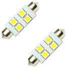 Jeu de 2 lampes navette LED 12 Volts 5 Watts 36 mm