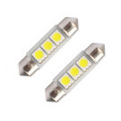 Jeu de 2 lampes navette LED 12 Volts 5 Watts 36 mm CANBUS