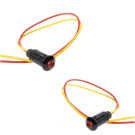 Jeu de 2 lampes témoin LED rouge
