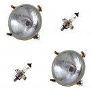 Jeu de 2 optiques de phares  "Code/Route" pour tracteurs MASSEY-FERGUSON