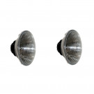 Jeu de 2 optiques de phares  "Route" pour Kit 4 phares FORD ESCORT MK5