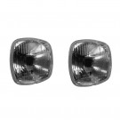 Jeu de 2 optiques de phares  "Code/Route" pour micro tracteur ou tondeuse