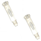 Jeu de 2 vis plastique cristal pour feux de voitures Italiennes