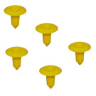 Jeu de 5 pièces de fixation en plastique jaune