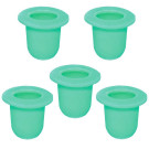 Jeu de 5 tétines en nylon vert