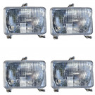 Kit de 4 phares rectangulaires pour adaptation