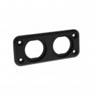 Support de fixation pour 2 prises femelle à poser ISO 4165