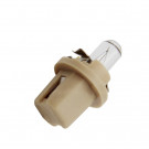 Jeu de 2 lampes témoin pour tableau de bord 12 Volts 1.5 Watt culot beige