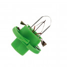 Jeu de 2 lampes témoin pour tableau de bord 12 Volts 2 Watt culot vert clair