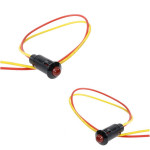 Jeu de 2 lampes témoin LED rouge
