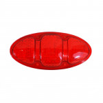 Cabochon rouge de feu arrière M.L. LINARD