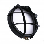 Cerclage de phare noir avec grille de protection
