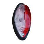 Feu de gabarit bicolore cristal/rouge