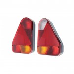 Feu arrière droit 5 fonctions triangulaire pour camping-car, caravane et remorque