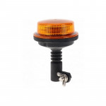 Gyrophare 12/24 Volts ambre à LED sur hampe flexible