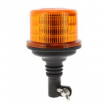 Gyrophare 12/24 Volts ambre à LED sur hampe flexible