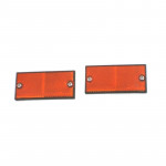 Jeu de 2 catadioptres ambre 105 mm X 48 mm