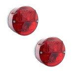 Jeu de 2 feux arrière standards rouge pour véhicules de collection