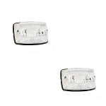 Jeu de 2 feux avant standard cristal pour remorque, caravane ou camping-car