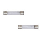 Jeu de 2 fusibles verre 32 mm pour interrupteurs à tirette