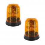 Jeu de 2 gyrophares 12 Volts à poser