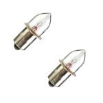 Jeu de 2 lampes 3.7 Volts pour lampe torche