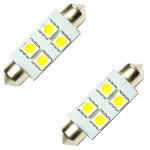 Jeu de 2 lampes navette LED 12 Volts 5 Watts 36 mm