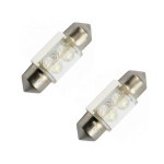 Jeu de 2 lampes navette LED 12 Volts 5 Watts 31 mm 