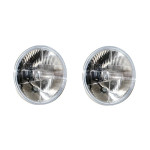 Jeu de 2 optiques de phares pour RENAULT DAUPHINE 1093