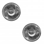 Jeu de 2 optiques HRW "Route" 130 mm pour Kit 4 phares MORETTE pour FORD ESCORT MK5
