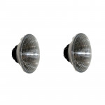Jeu de 2 optiques de phares  "Route" pour Kit 4 phares FORD ESCORT MK5