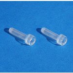 Jeu de 2 vis plastique cristal pour feux de voitures Italiennes