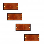 Jeu de 4 catadioptres ambre 105 mm X 48 mm pour utilitaires MERCEDES
