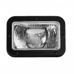 Phare rectangulaire pour carénage de moto