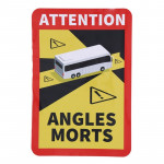 Signalisation réglementaire angle mort sur tôle aluminium