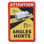 Signalisation réglementaire angle mort sur tôle aluminium