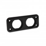 Support de fixation pour 2 prises femelle à poser ISO 4165