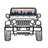 Ecusson brodé "JEEP LOISIRS"