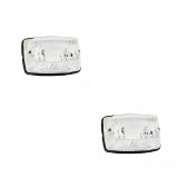 Jeu de 2 feux avant standard cristal pour remorque, caravane ou camping-car